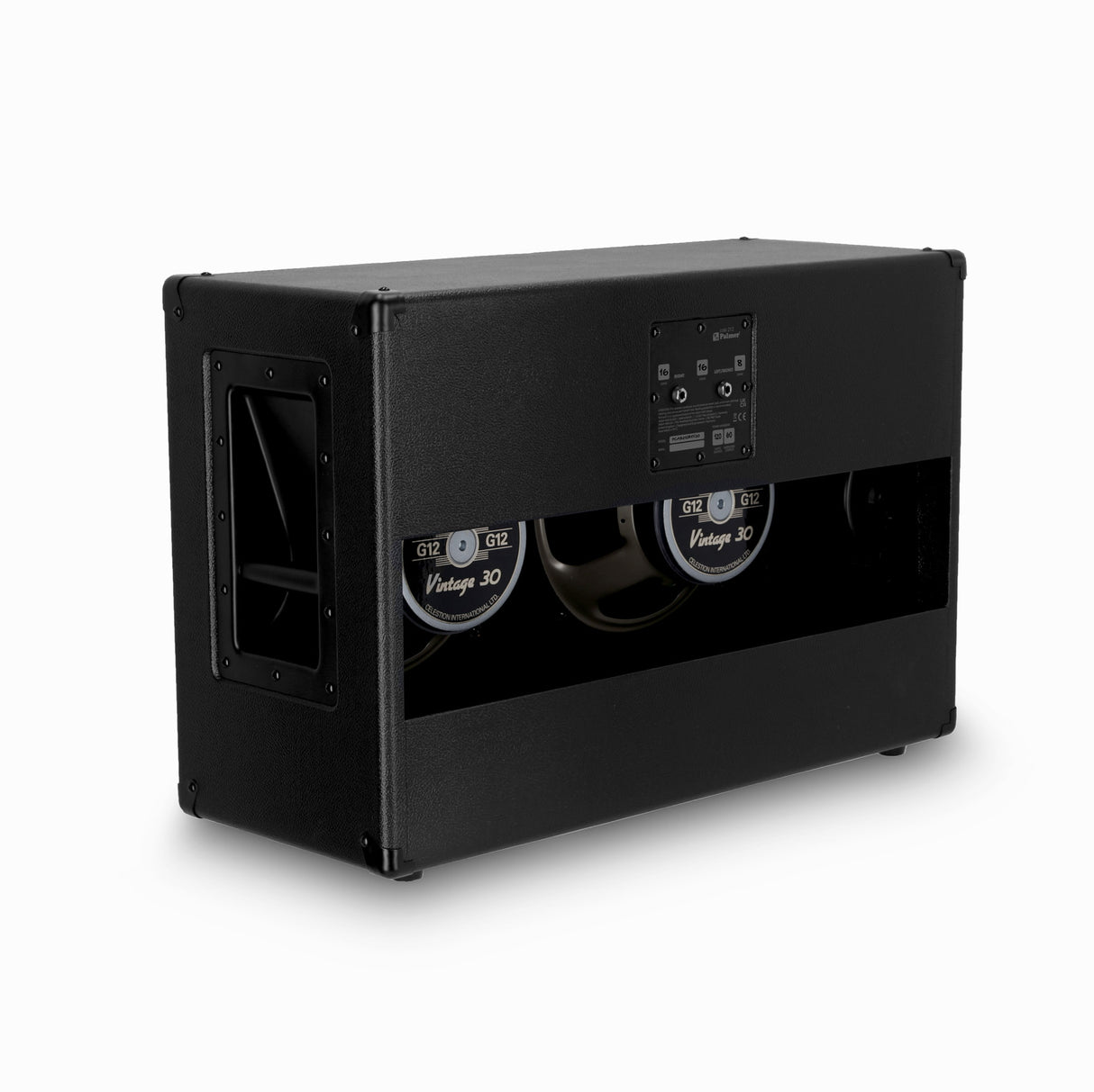 Palmer CAB 212 BX V30 - Gitarrkabinett med Celestion Vintage 30 2 x 12, öppen baksida