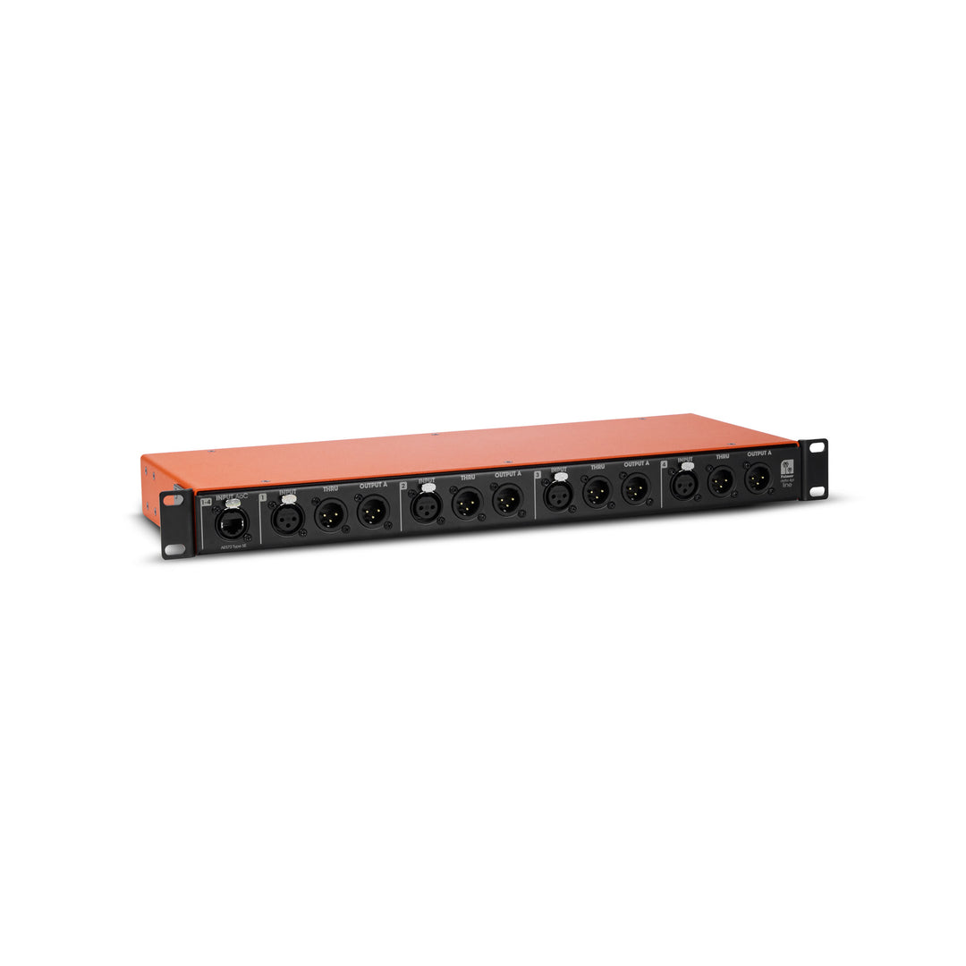 Palmer DELTA 4PL - 4-kanals passiv linjesplitter med ljud via Cat-kabel