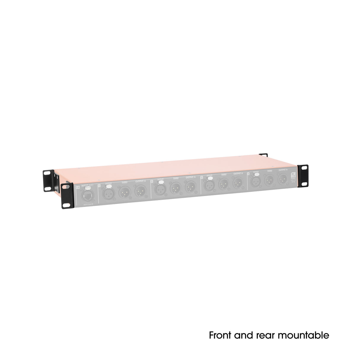 Palmer DELTA 4PL - 4-kanals passiv linjesplitter med ljud via Cat-kabel