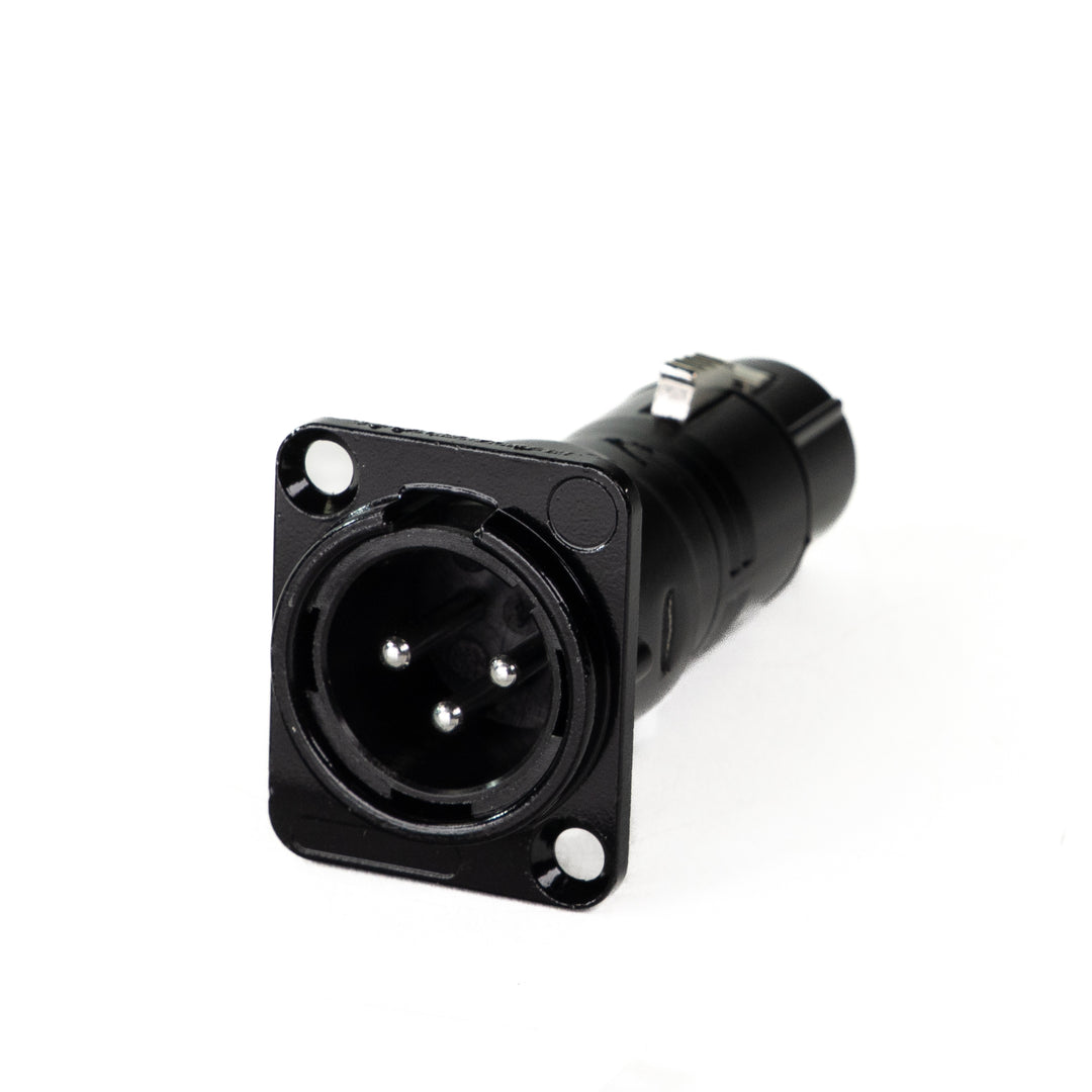 Perfex XLR Hon till XLR Han Chassi Kontakt (Svart)
