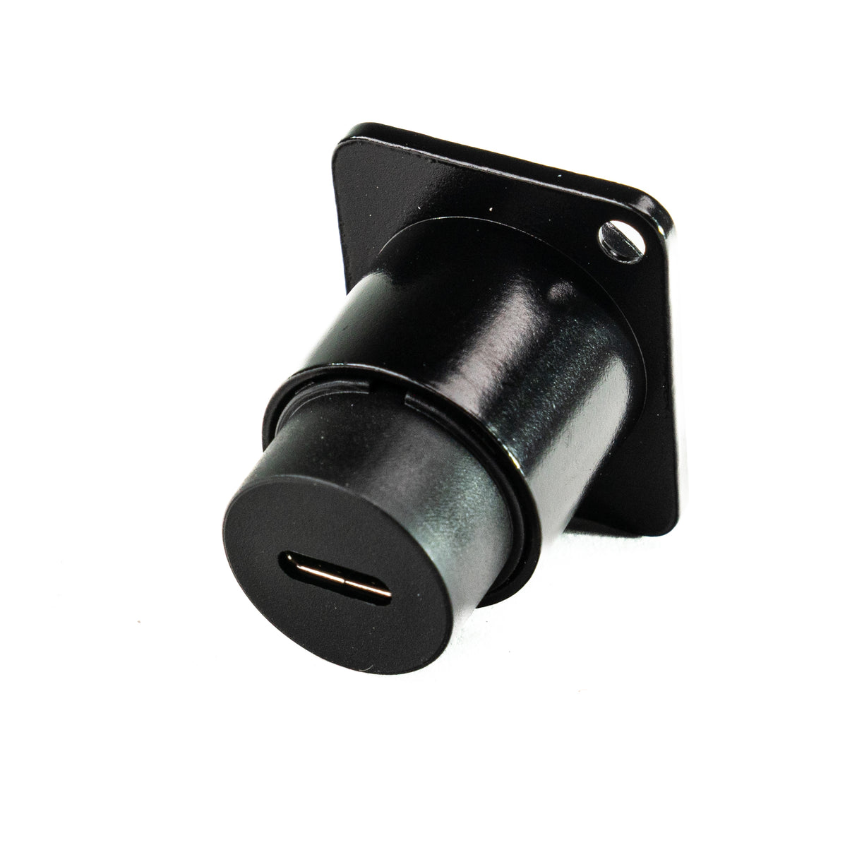 Perfex USB-C till USB-C Chassi Kontakt (Svart)