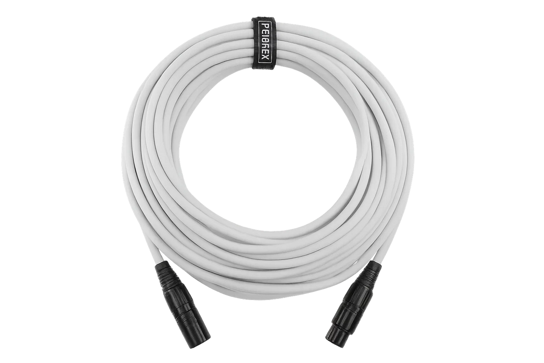 Perfex DMX-kabel 3-Pin (10m - Vit)