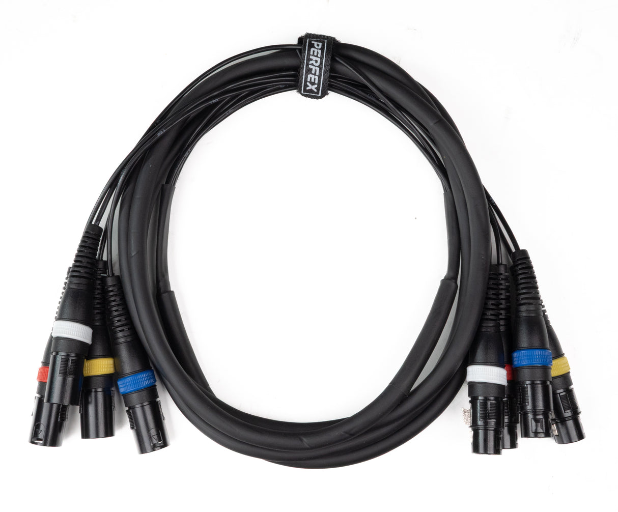 Par-4 multicore XLR hane till XLR hona (3m)