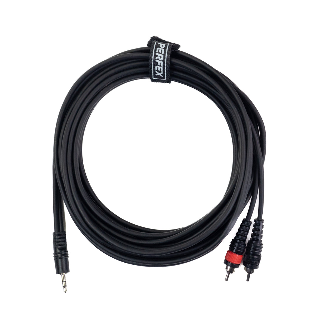 Perfex 3,5mm minitele till RCA phono-kabel (6m)