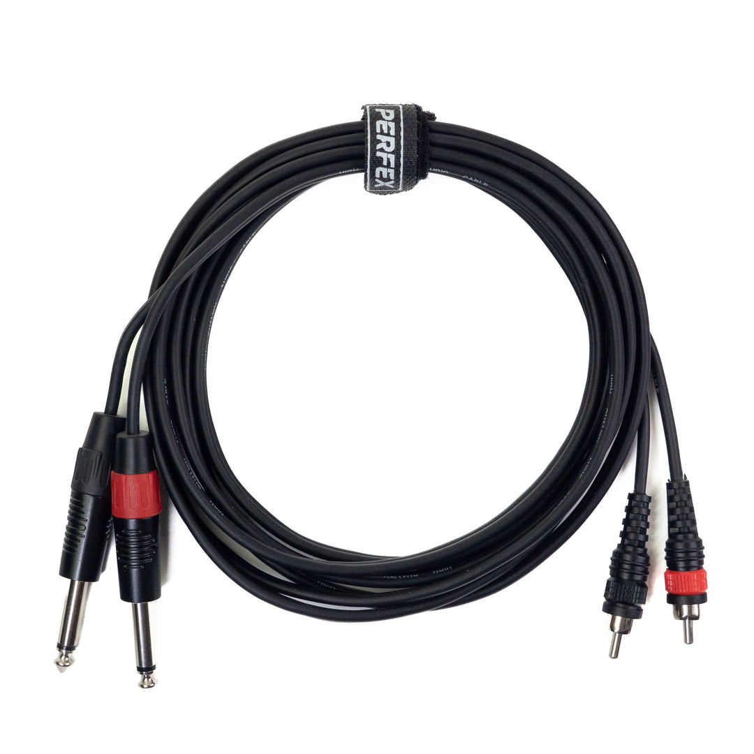Perfex 2x tele till 2x phono RCA-kabel (3m)
