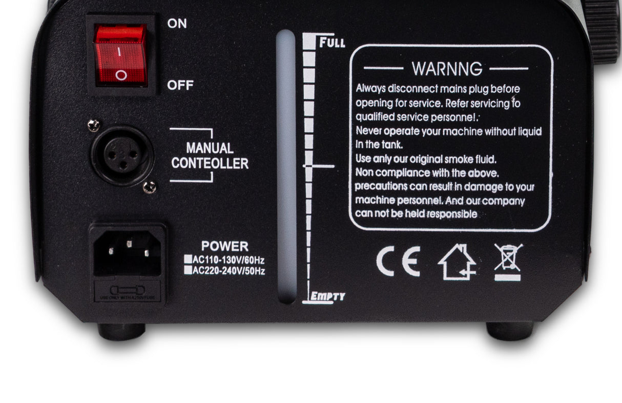 Marconi 1200W 6 LED Rökmaskin Bundle
