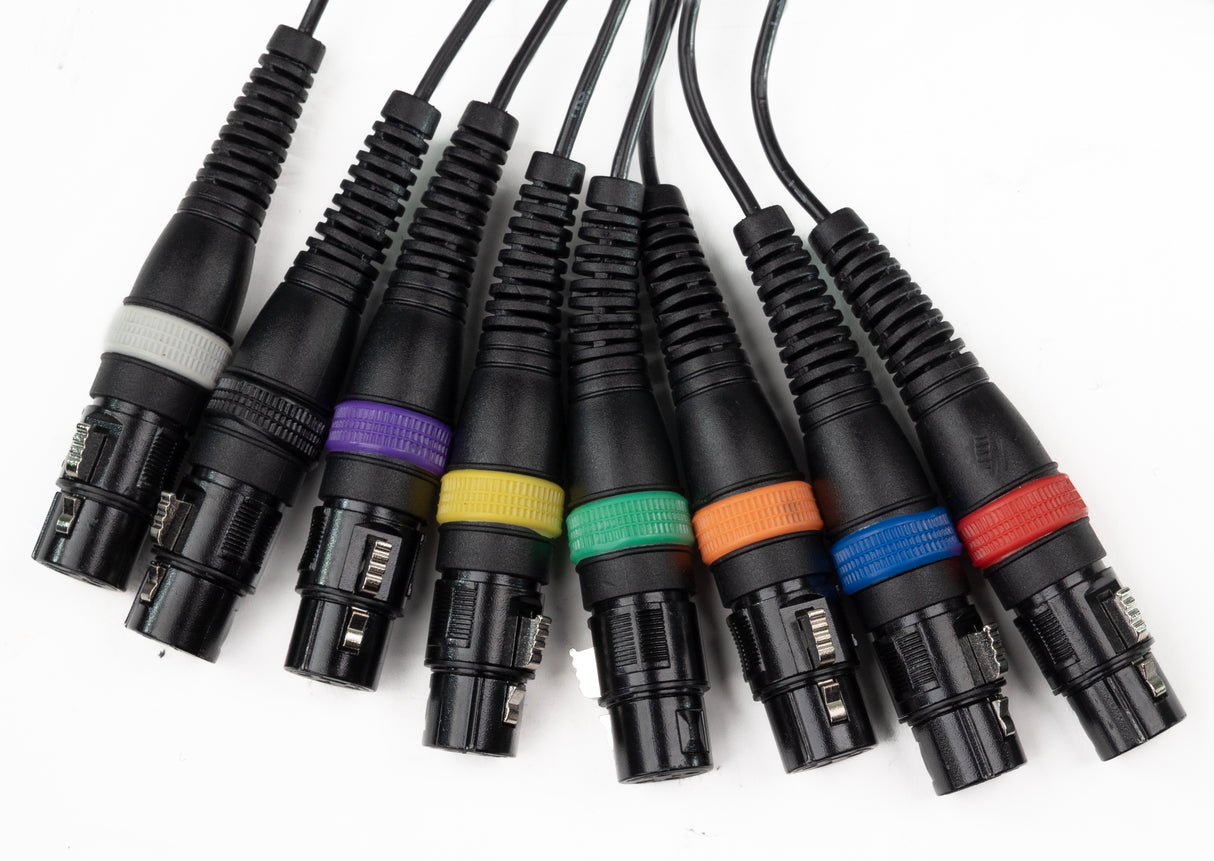 Par-8 multicore XLR hane till XLR hona (3m)