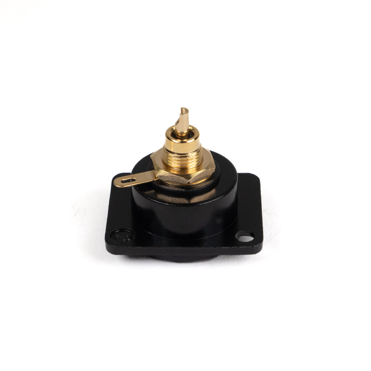 Perfex RCA Phono chassikontakt hona (svart)