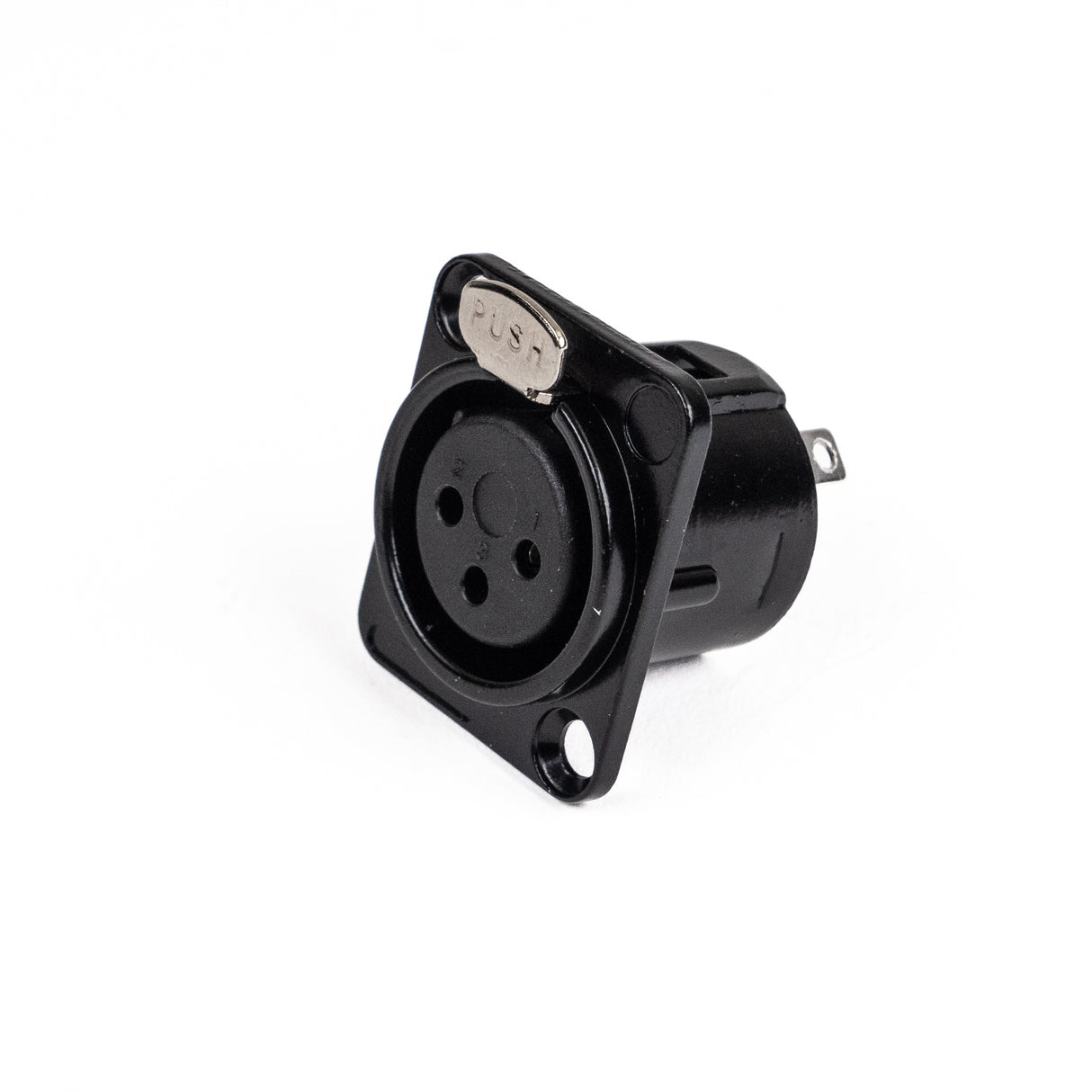 Perfex XLR chassikontakt hona (svart)