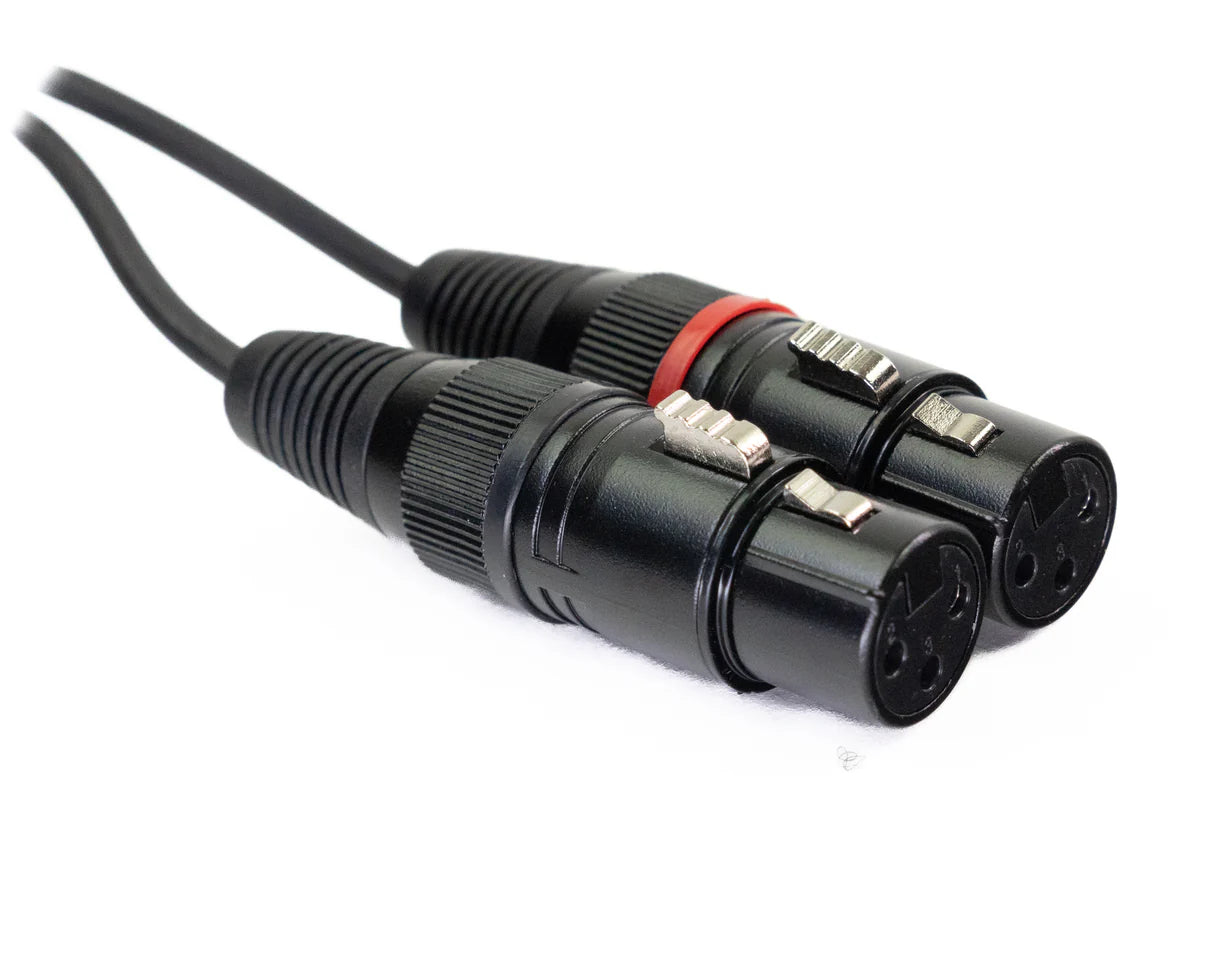 MINIJACK 3,5mm TRS Han till 2x XLR Hon (3m)