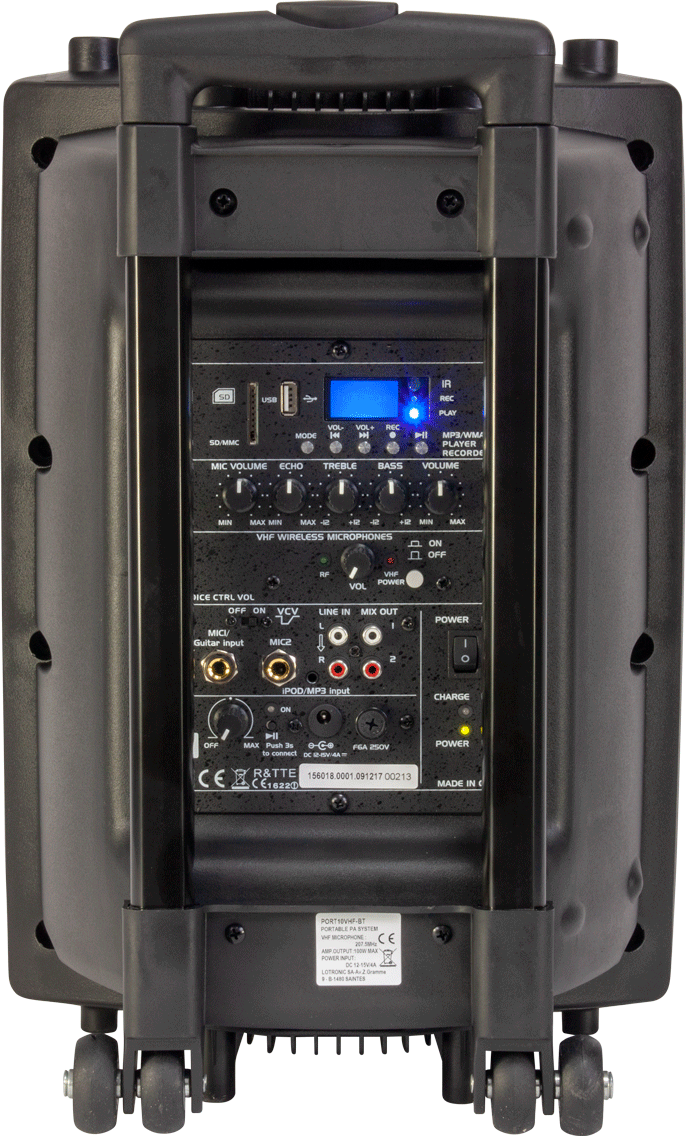 Ibiza PORT10BT bärbar högtalare (300W)