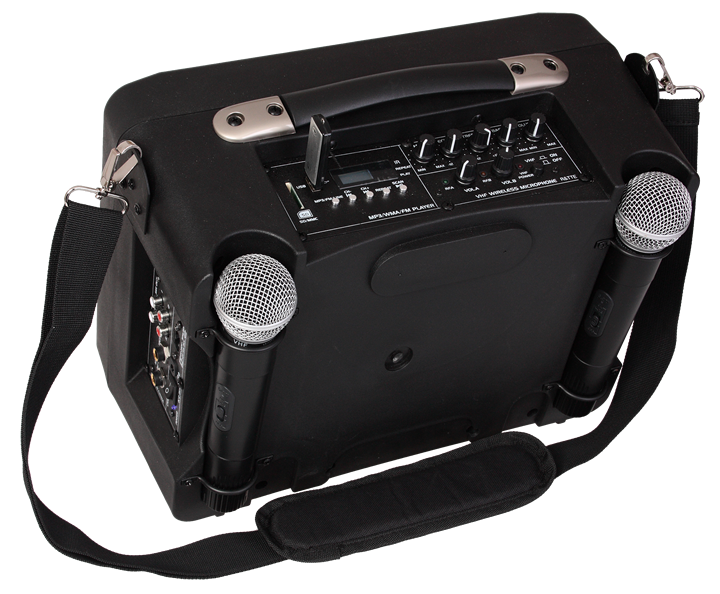 Bärbar högtalare för högtalare och reseguider