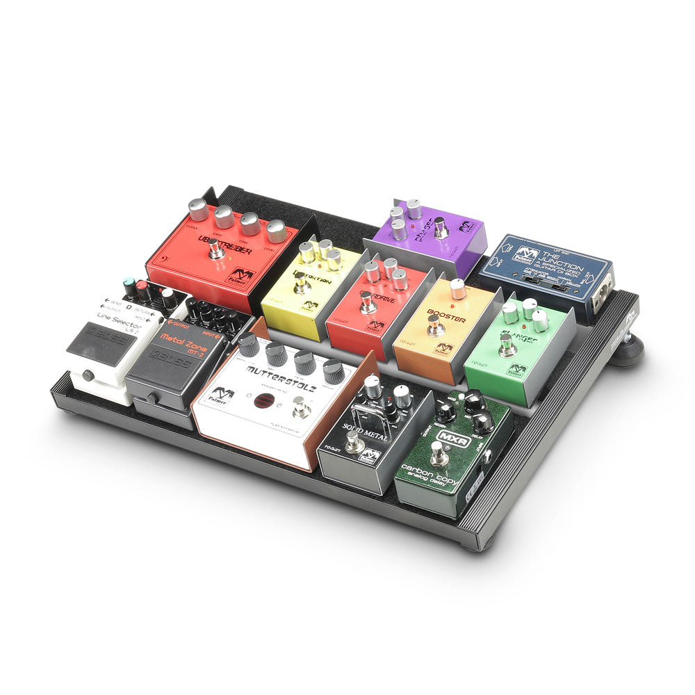 Palmer PEDALBAY® 40 - Lätt pedalboard med variabel konfiguration med skyddande softcase, 45 cm