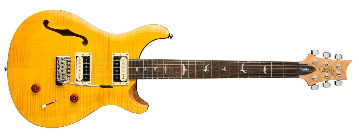 PRS SE Custom 22 Semi-Hollow elektrisk gitarr ( Santana Yellow )