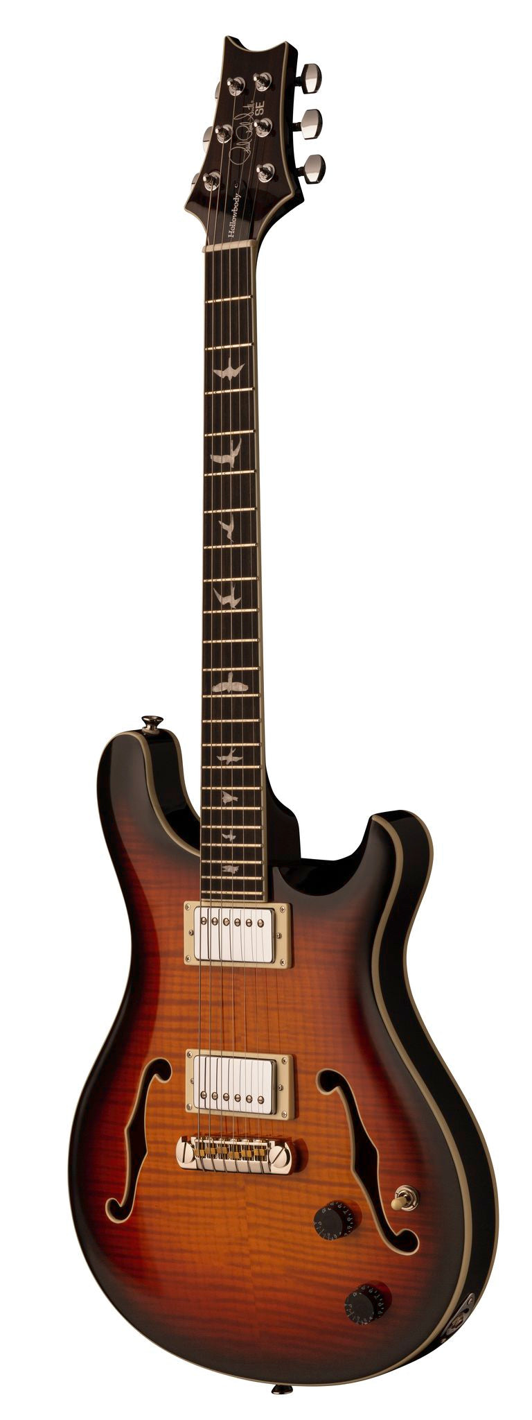 PRS SE Hollowbody II elektrisk gitarr (Tricolor Burst )