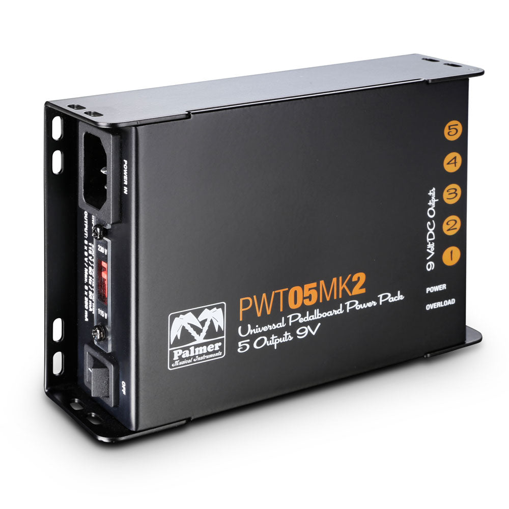 Palmer PWT 05 MK 2 – Universellt 9 V nätaggregat för pedalboard med 5 utgångar