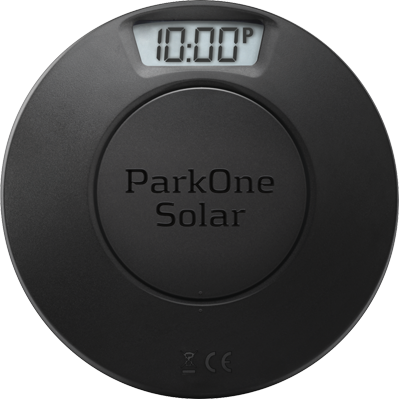 ParkOne Solar Parkeringsur, Svart