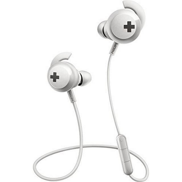 Philips SHB4305W Bluetooth sporthörlurar (vita)