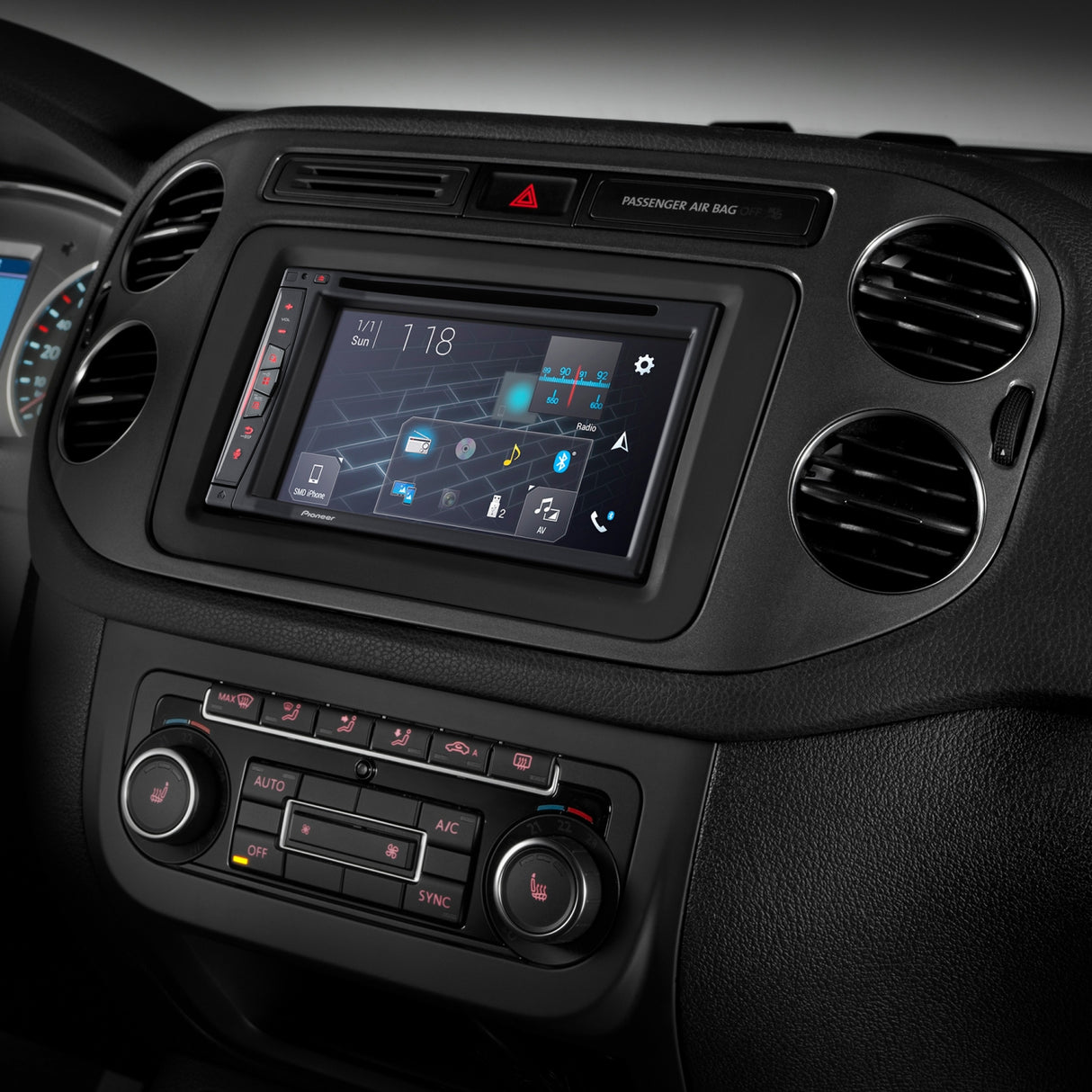 Pioneer AVIC-Z630BT GPS-navigering, Bluetooth och trådlös Apple Carplay