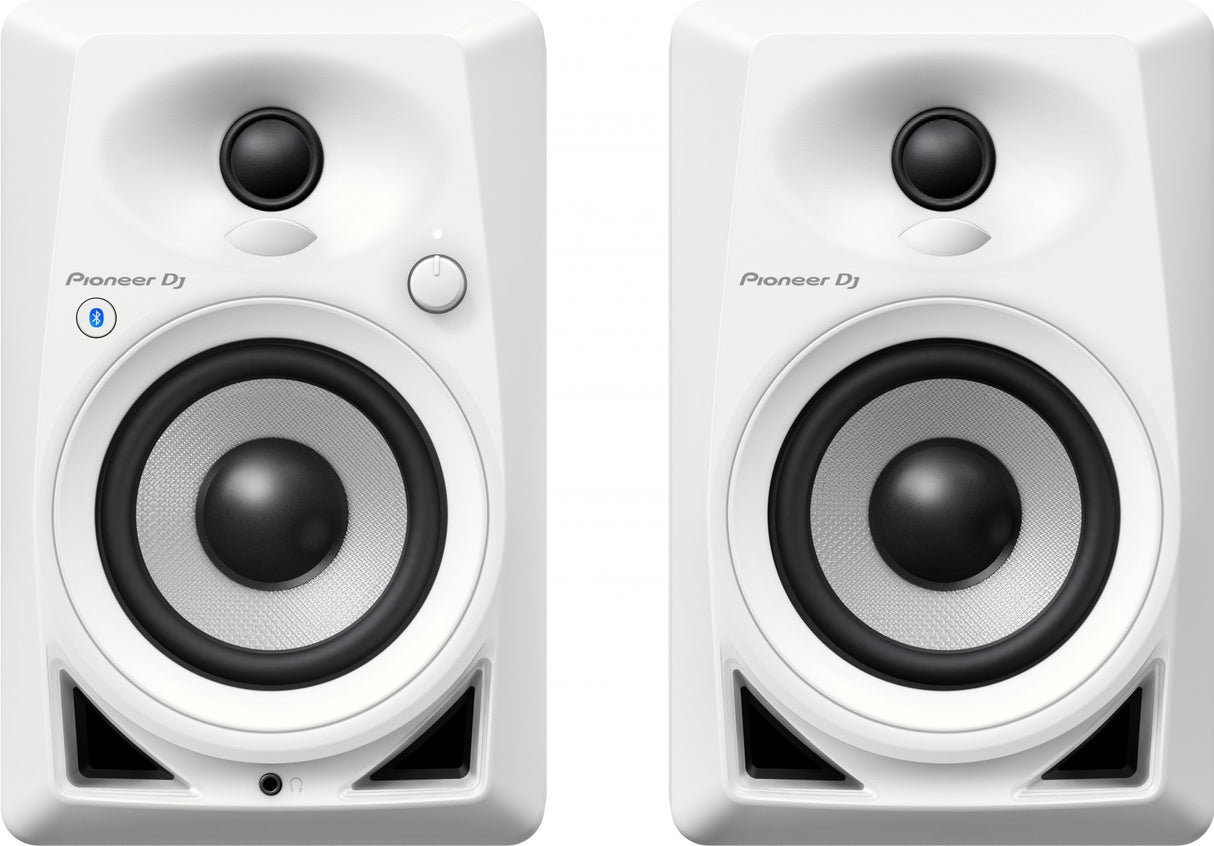 Pioneer DJ DM-40BT-W Studiomonitorer med Bluetooth (vit)