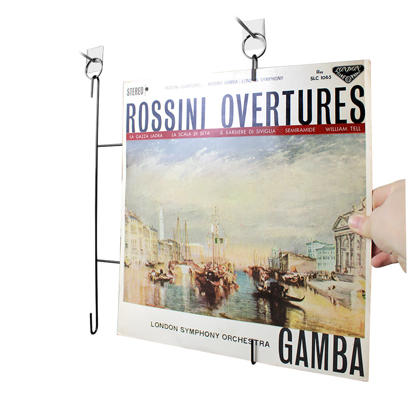 Vinylskivupphängning i metall (5x)