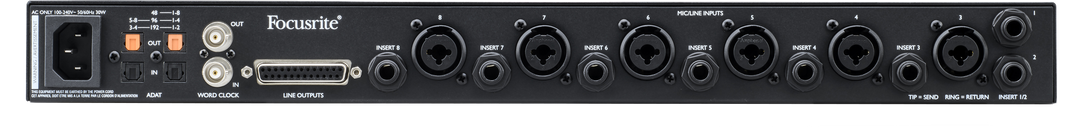 Focusrite Clarett+ Octopre mikrofonförförstärkare