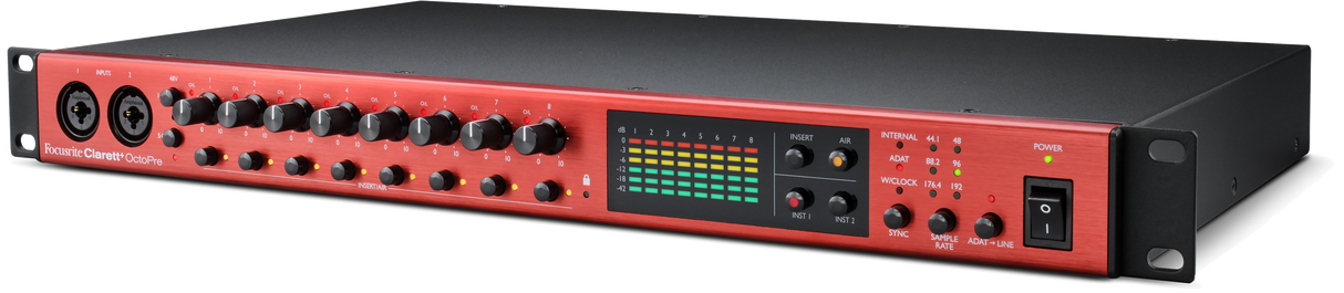 Focusrite Clarett+ Octopre mikrofonförförstärkare