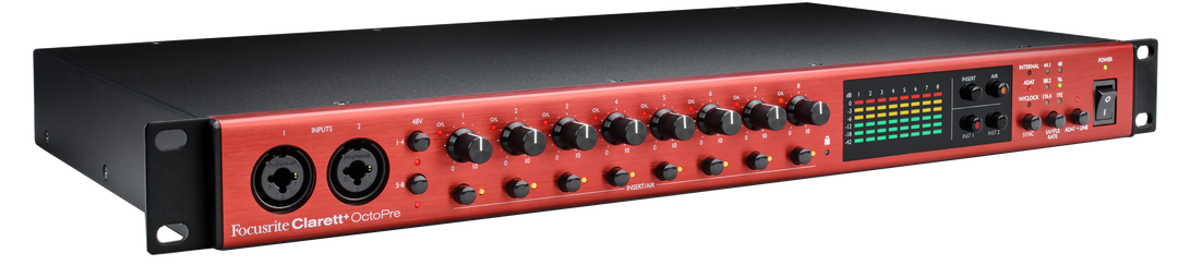 Focusrite Clarett+ Octopre mikrofonförförstärkare