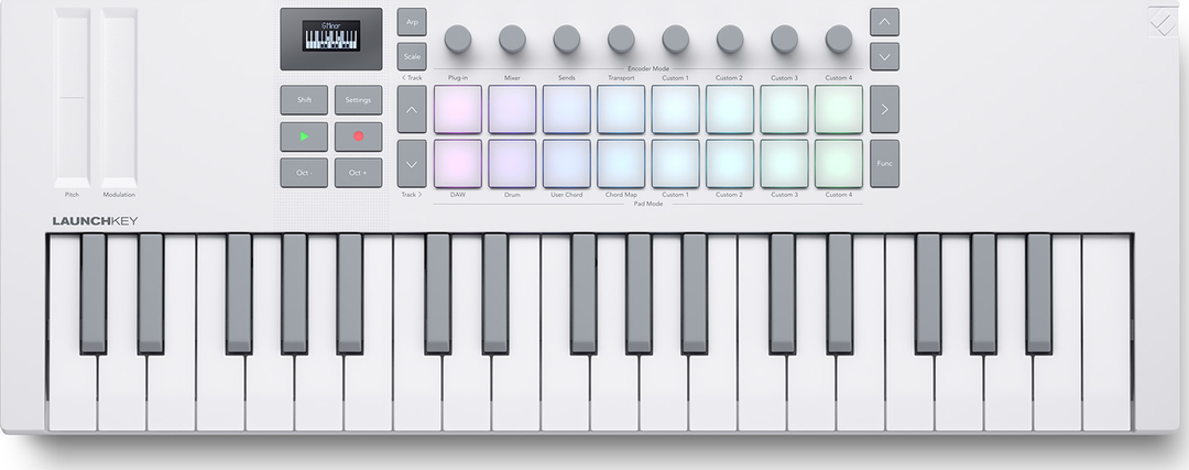 Novation Launchkey MINI 37 MK4 Tangentbord (Vit)