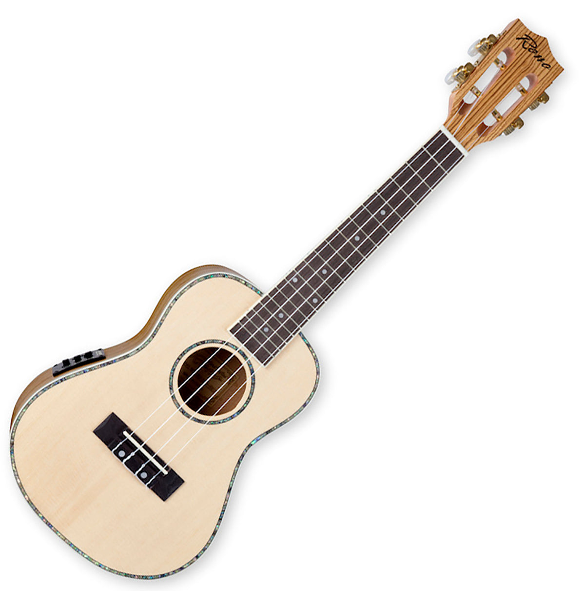 Reno RU320E Grand Concert Ukulele med Pickup och Tuner (Natural)