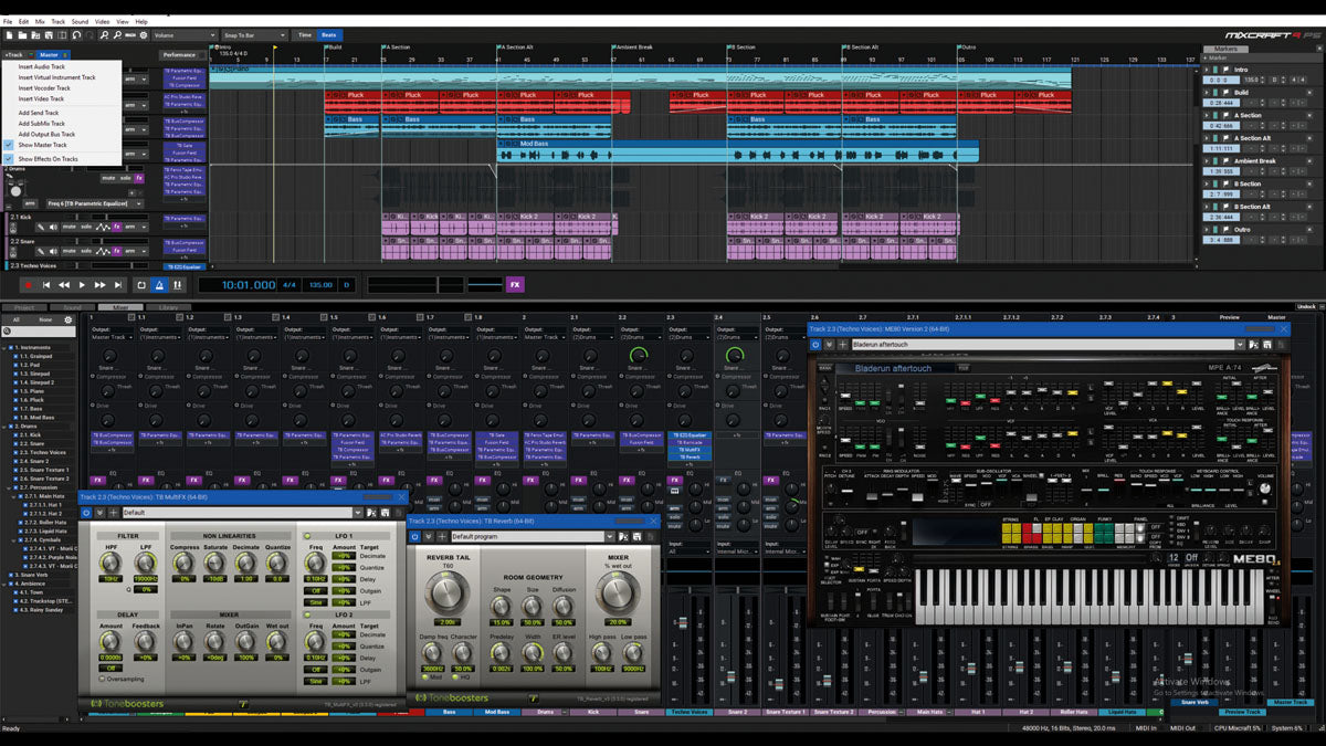Mixcraft 9 Inspelningsstudio