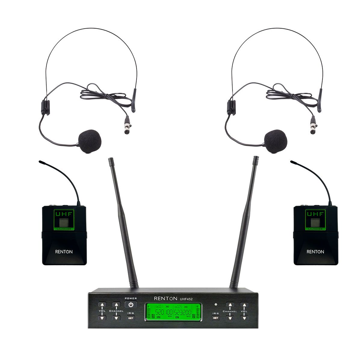 Renton Pro Trådlöst Headset (2 kanaler)