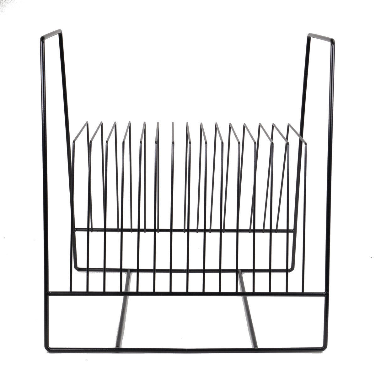Studio 57 Vinylskivställ i metall (svart) 2 stk