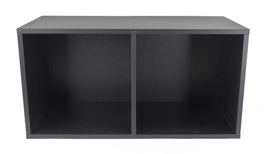Studio 57 - Förvaringshylla för vinylskivor (71,5 x 36,5 cm, Svart)