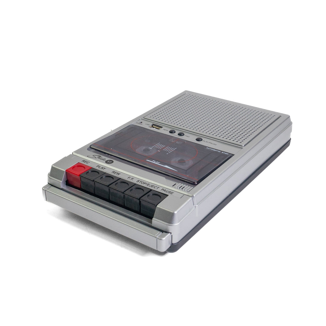 Studio 57 - Kassettbandspelare (Silver) Paket