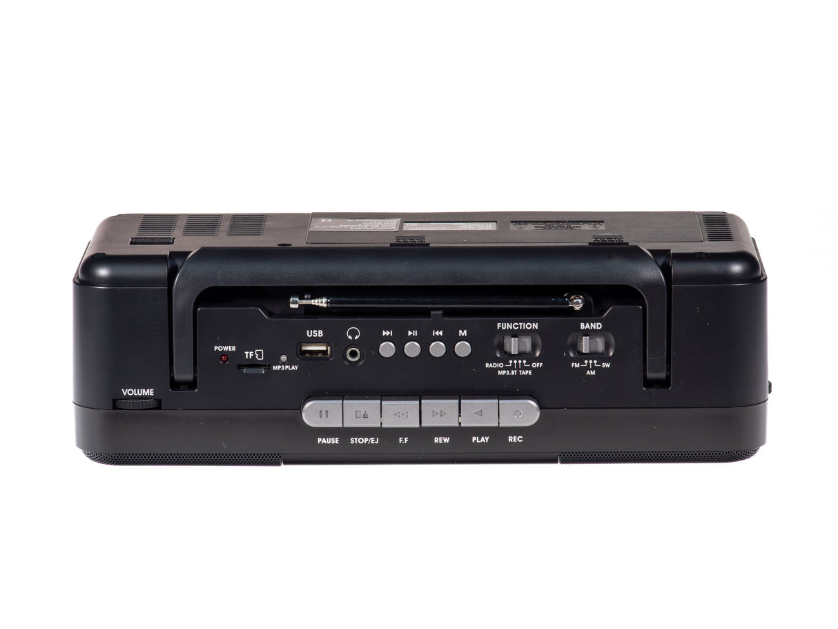 Studio 57 - Kassettspelare med FM & Bluetooth, Svart + Kassettband