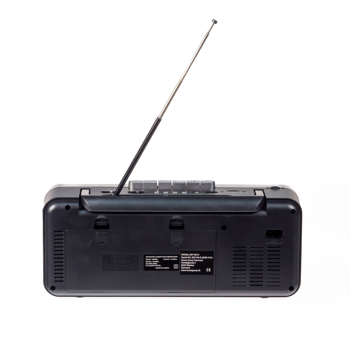 Studio 57 - Kassettspelare med FM & Bluetooth, Grå + Kassettband