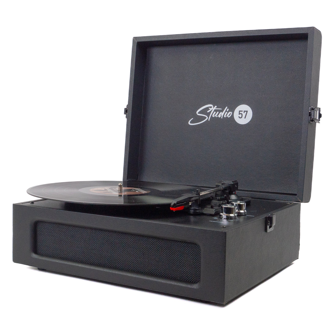 Studio 57 Groovy skivspelare (svart)