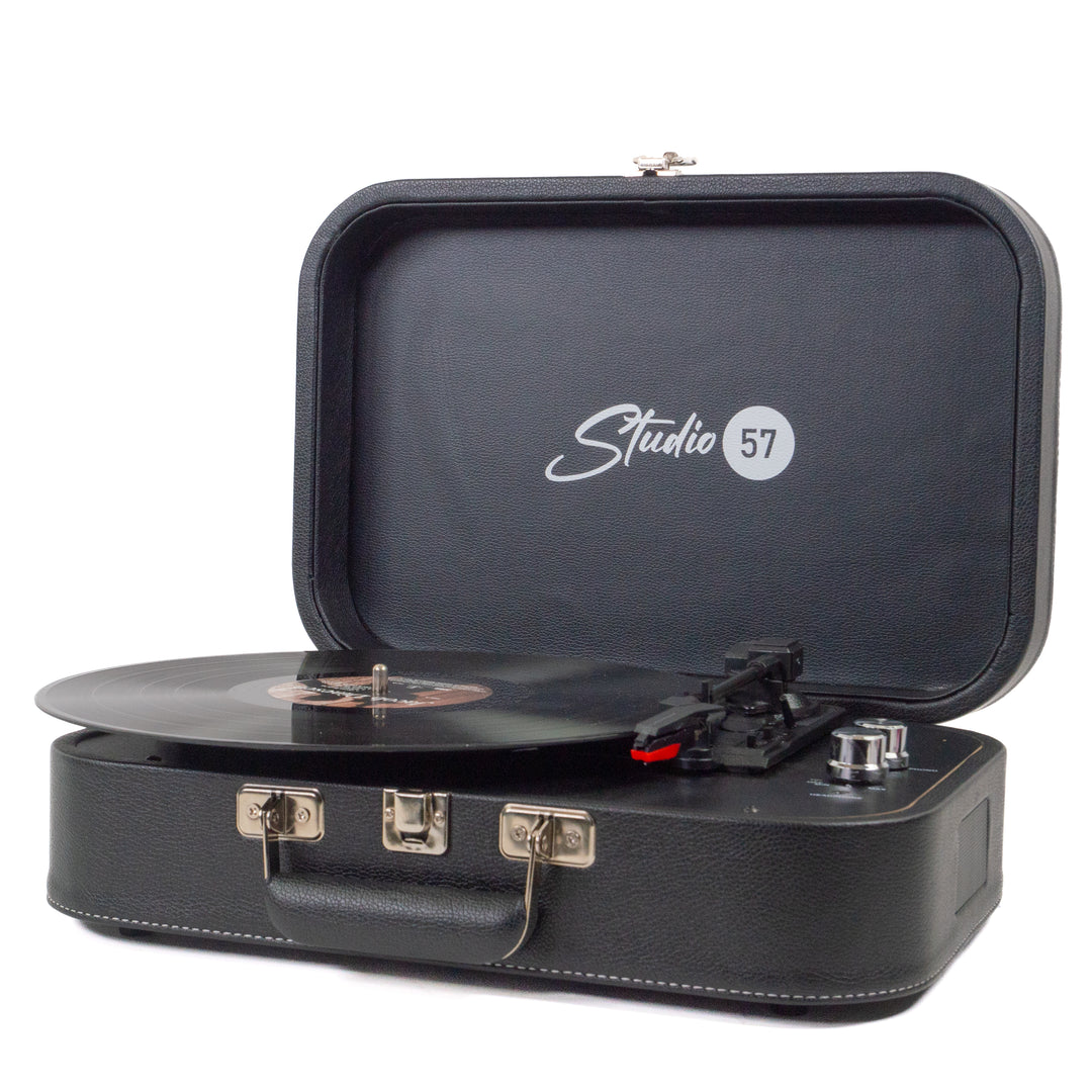 Studio 57 Mellow Skivspelare (Svart) Paket