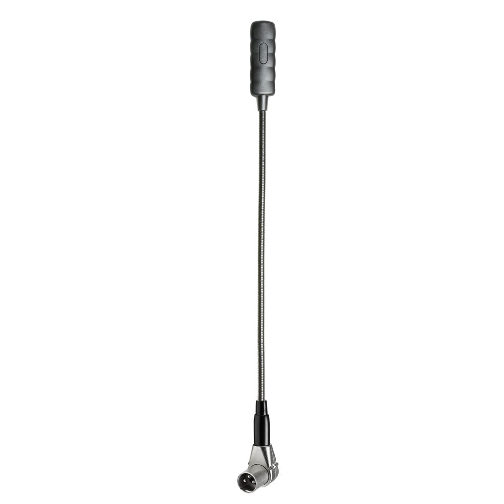 Adam Hall Stands SLED 1 ULTRA XLR 3 A - Vinklad 3-polig XLR-svanhalslampa med 4 COB-LED'er