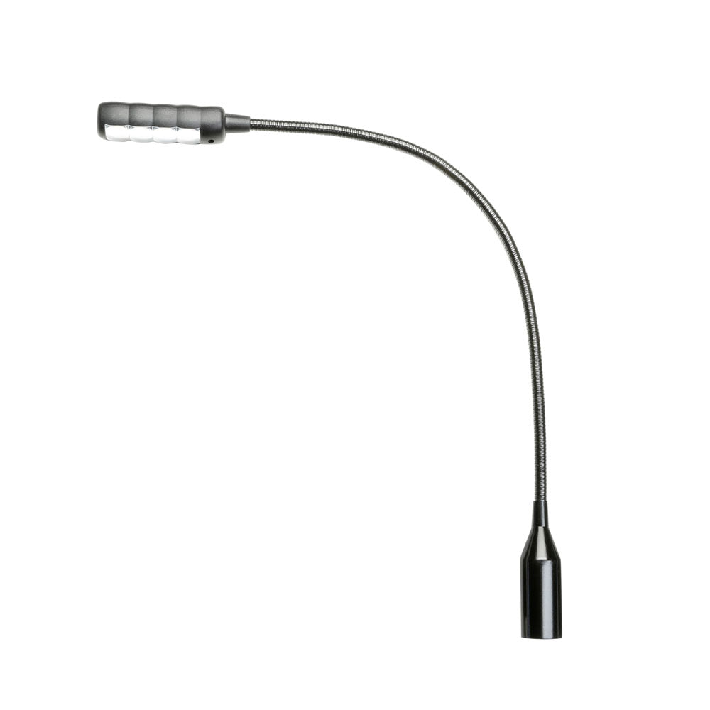 Adam Hall Stands SLED 1 ULTRA XLR 3 - 3-polig XLR-svanhalslampa med 4 COB-LED'er