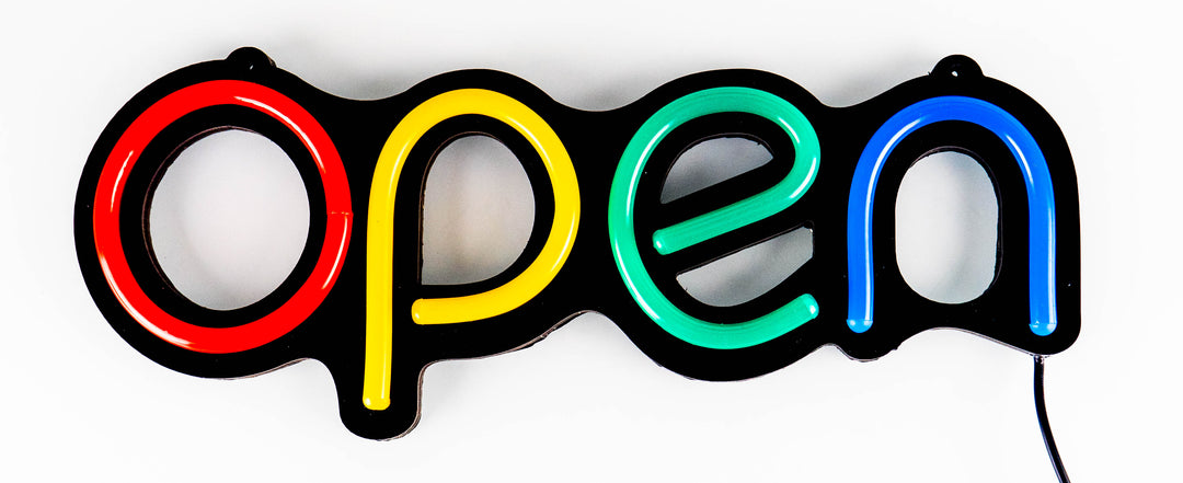 Neonskylt "Öppen" (39cm)