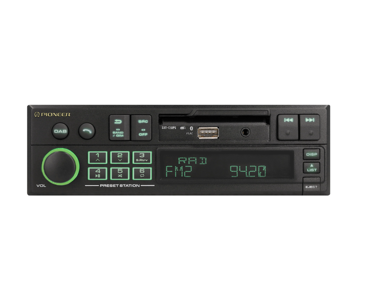 Pioneer SXT-C10PS Retro Bilradio med DAB+ och Bluetooth