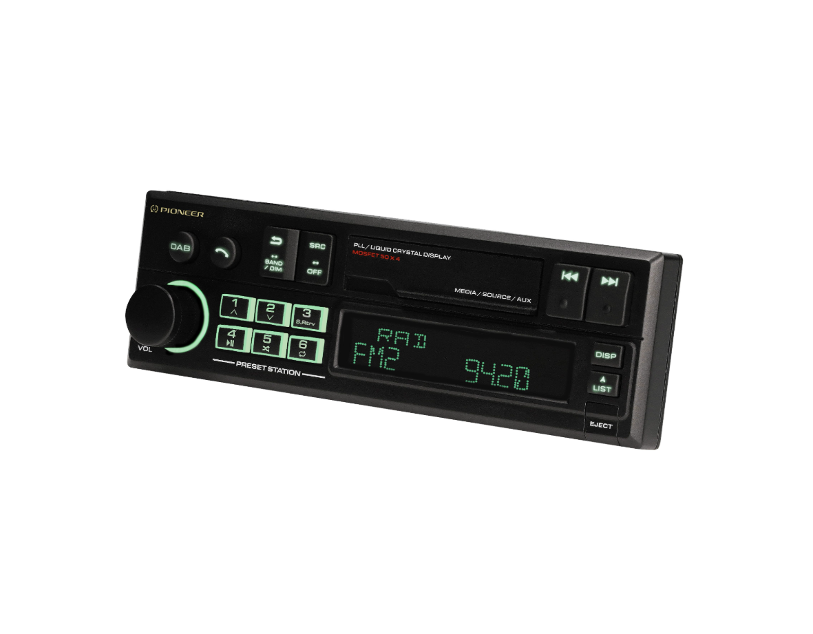 Pioneer SXT-C10PS Retro Bilradio med DAB+ och Bluetooth