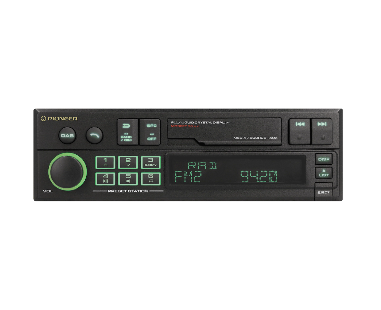 Pioneer SXT-C10PS Retro Bilradio med DAB+ och Bluetooth