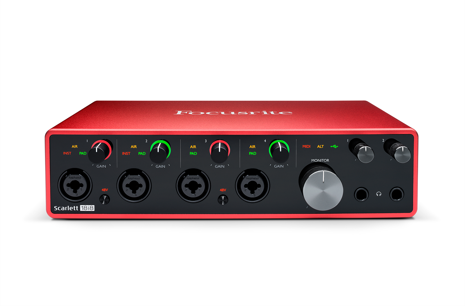 Focusrite Scarlett 18i8 3:e generationens ljudkort