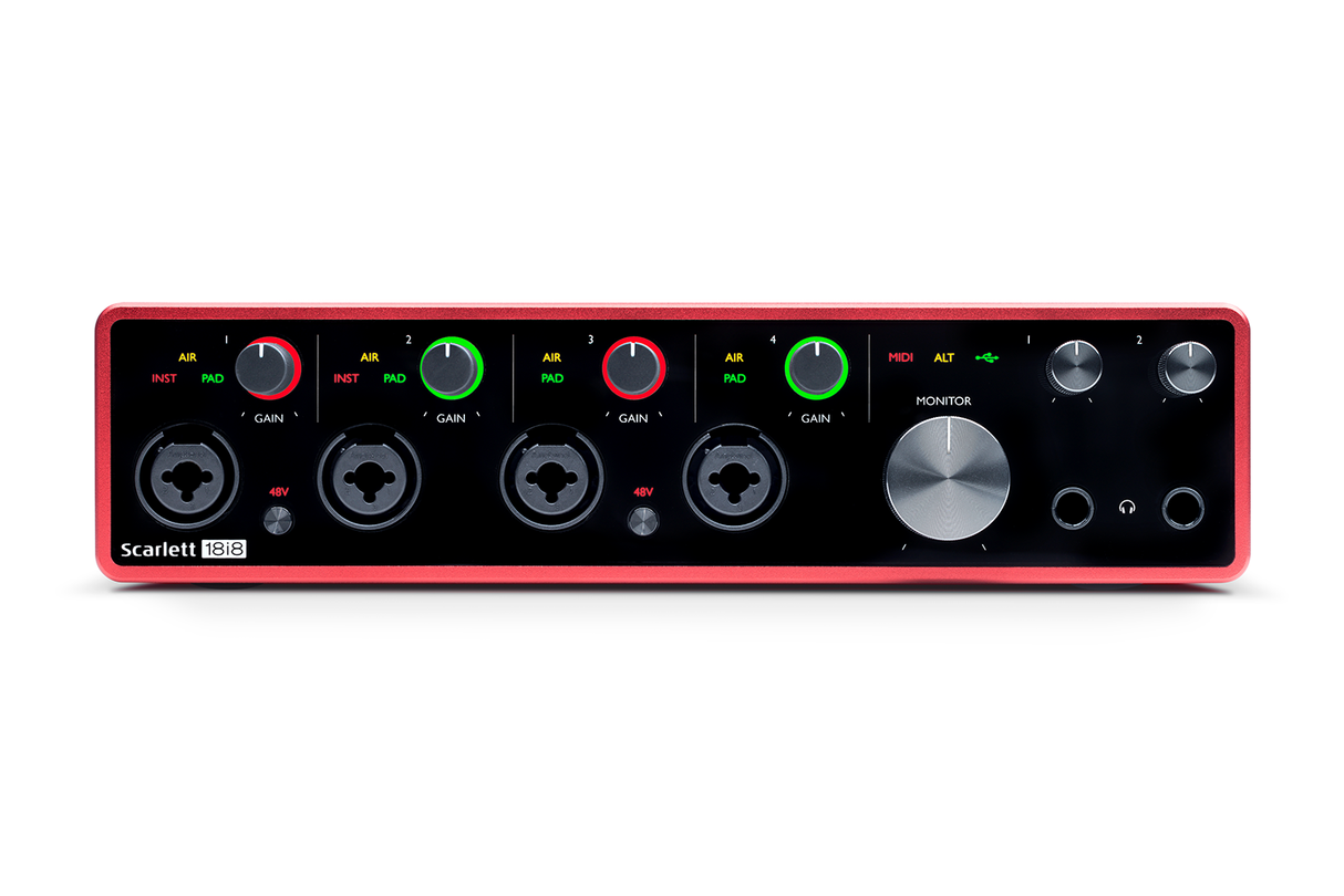 Focusrite Scarlett 18i8 3:e generationens ljudkort
