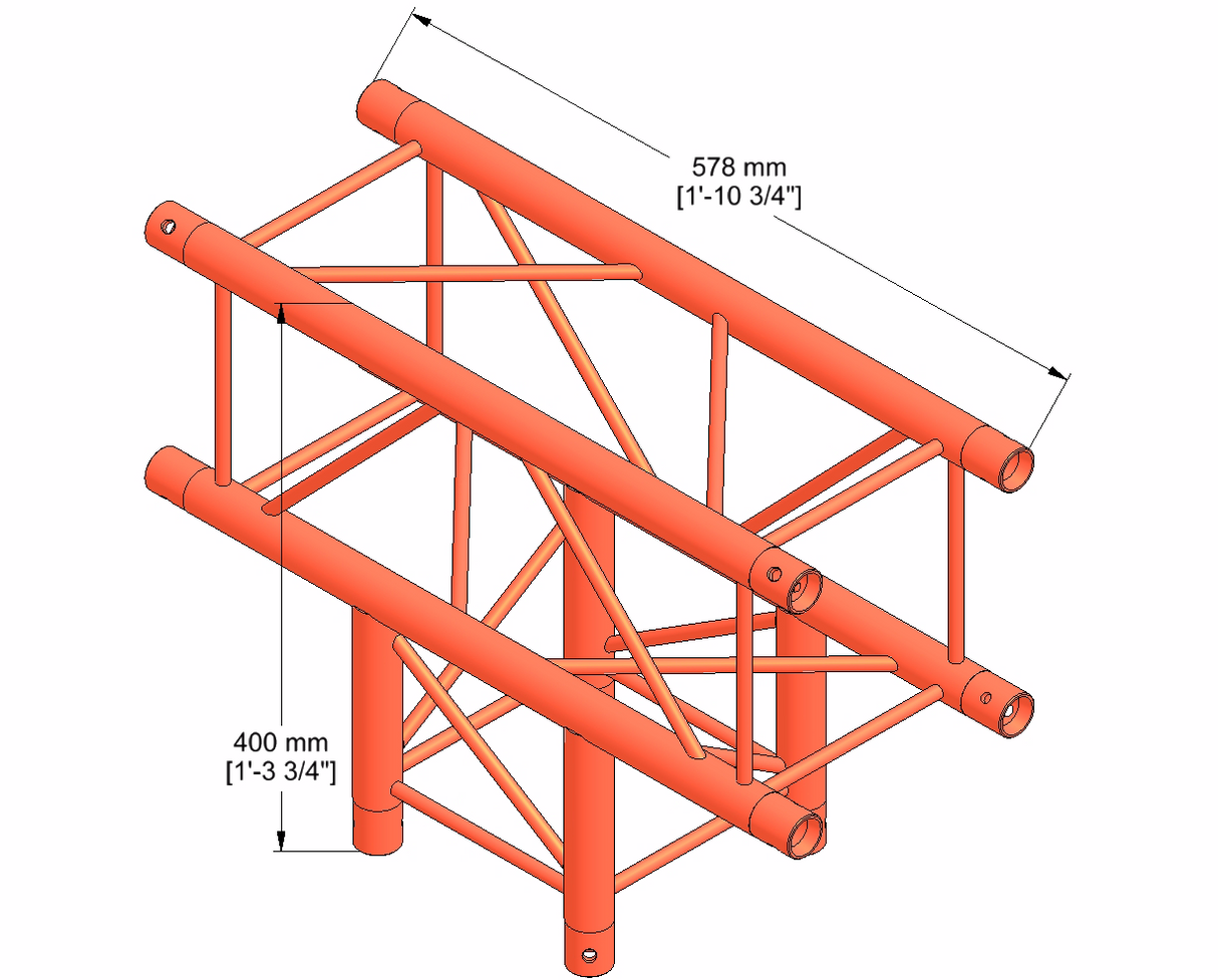 Milos QTM quatro 3-vägs T-stycke