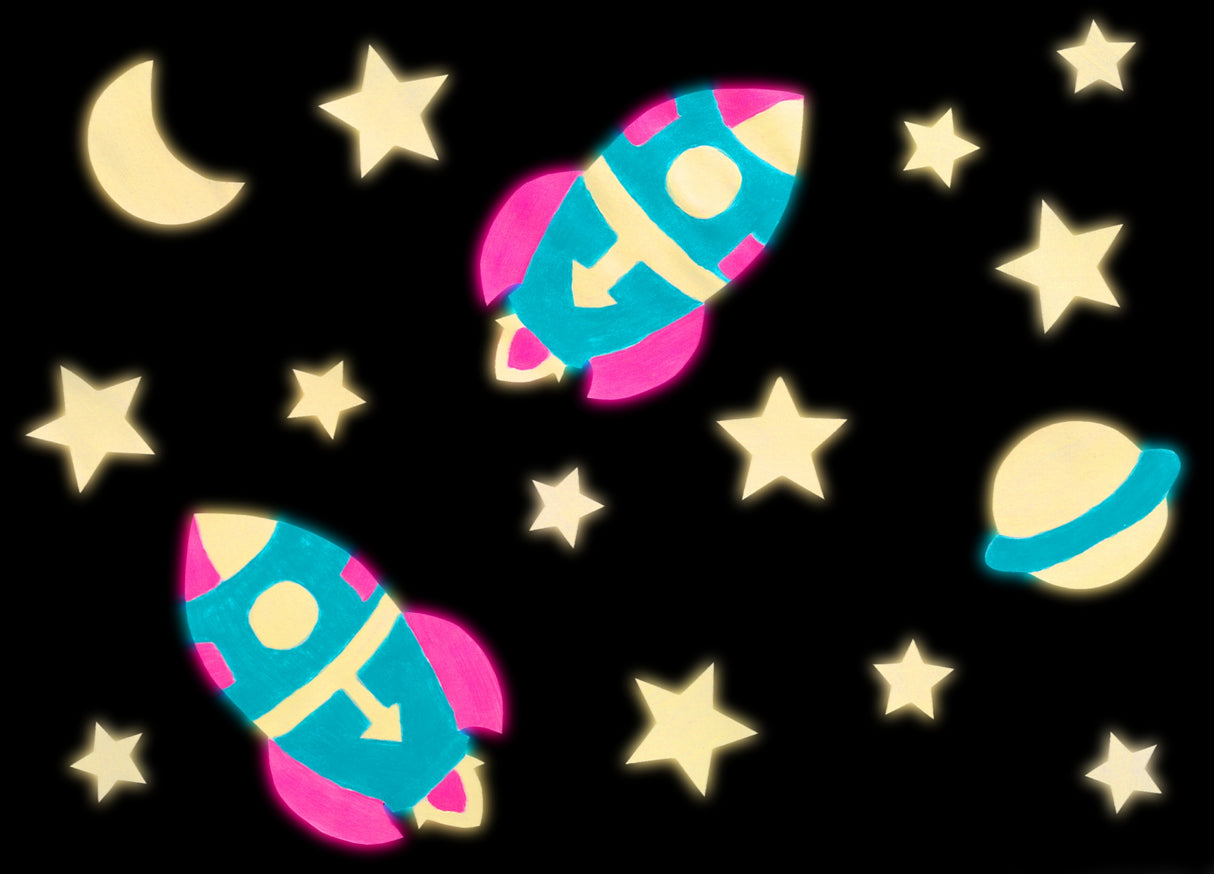 Glow in the dark färg