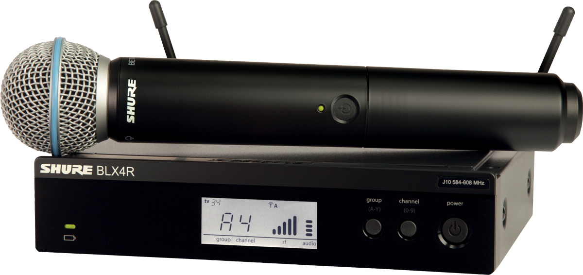 Shure BLX24RE/B58-K3E trådlöst mikrofonsystem (Beta58)
